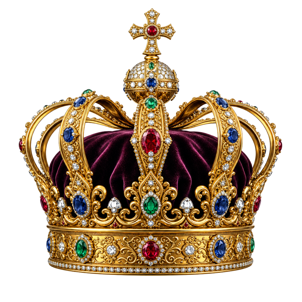 Jeweled royal crown